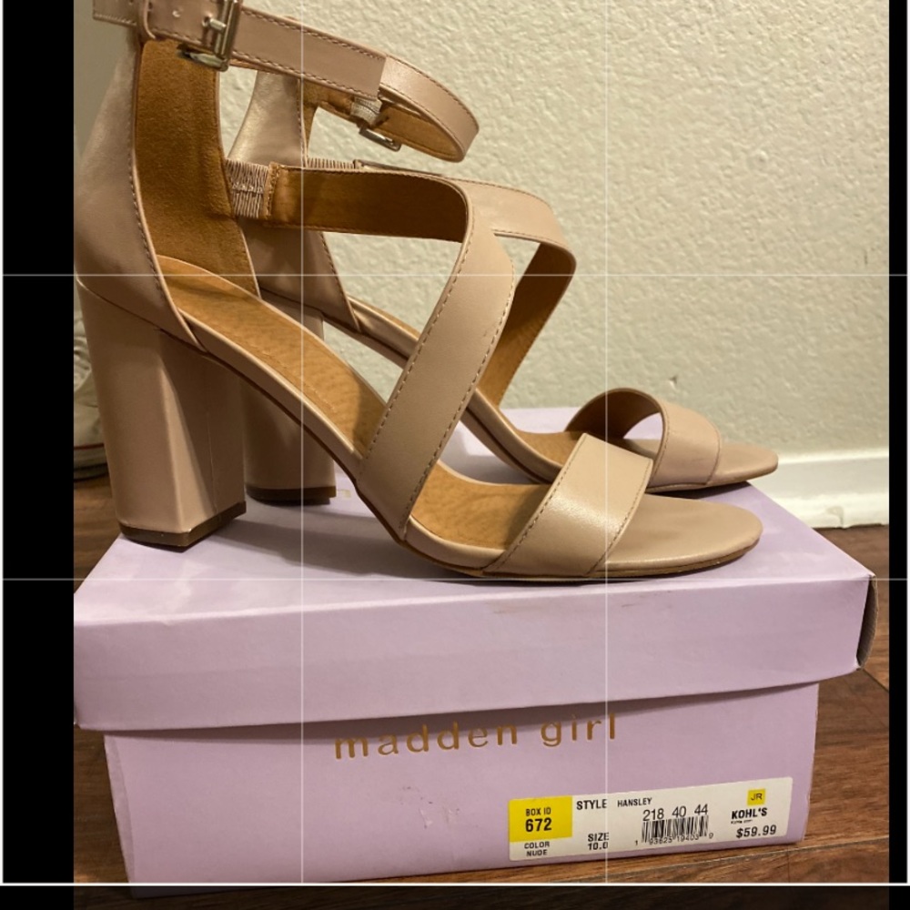 Tan Block Heel